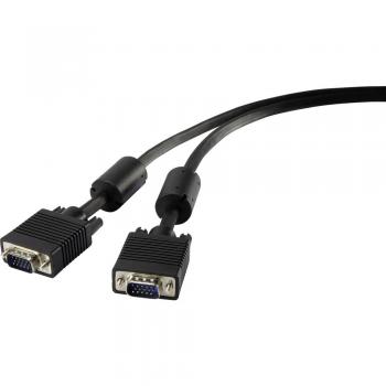 SVGA priključni kabel [1x VGA-vtič - 1x VGA-vtič] 0.50 m črne barve renkforce