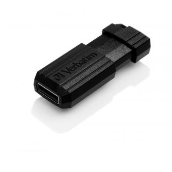 Verbatim Prenosni USB disk PinStripe 64 GB, črn 