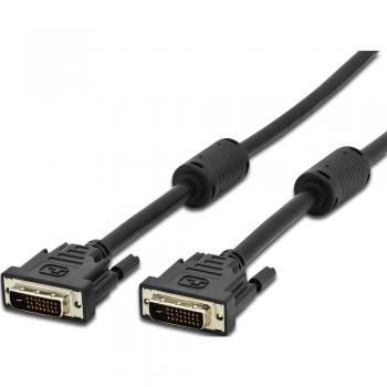 DVI priključni kabel Digitus [1x DVI priključek 24+1-pol. <=> 1x DVI vtič 24+1-pol] 2m, črn, AK-320101-020-S