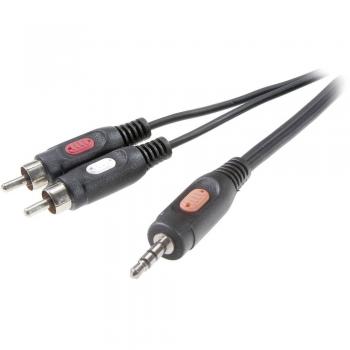 3,5 mm banana/cinch adapterski kabel SpeaKa Professional (stereo)