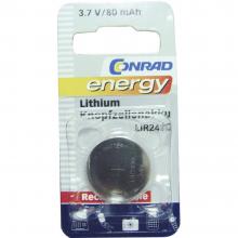 Gumbni akumulator LIR 2430 litijev Conrad energy LIR2430 80 mAh 3.6 V, 1 kos
