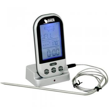Techno Line WS 1050 termometer za žar alarm , spremljanje temperature jedra prikazovalnik ° c / ° f , perutnina, jagnjetina, pur