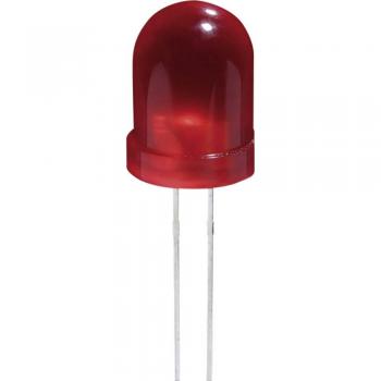 Ožičena LED dioda, rdeča, okrogla 8 mm 3 mcd 60 ° 20 mA 2 V L-793 ID