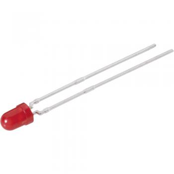 Ožičena LED dioda, rdeča, okrogla 3 mm 32 mcd 60 ° 20 mA 2 V Vishay TLUR 4401
