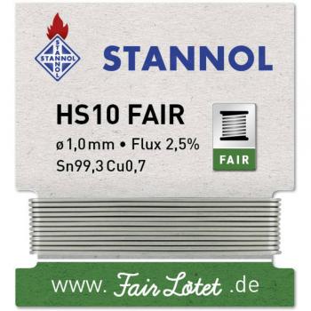 Spajkalna žica navita Stannol HS10-Fair Sn99.3Cu0.7 5 g 1.0 mm
