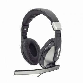 SBOX HS-302 slušalke + mikrofon črne 3.5mm priklop